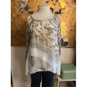 Belle France Italy Art to Wear layered Tunic W/Sparkle! L